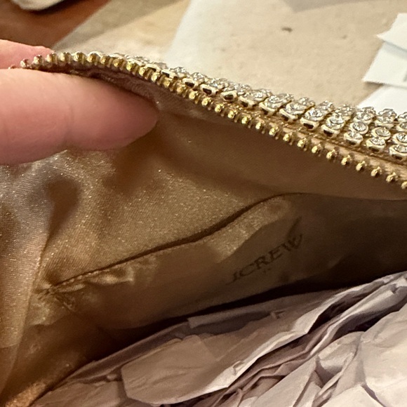J. Crew Champagne Mini-Rhinestone Handbag/NWT - Picture 7 of 11